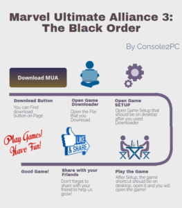 Marvel Ultimate Alliance 3 The Black Order pc version